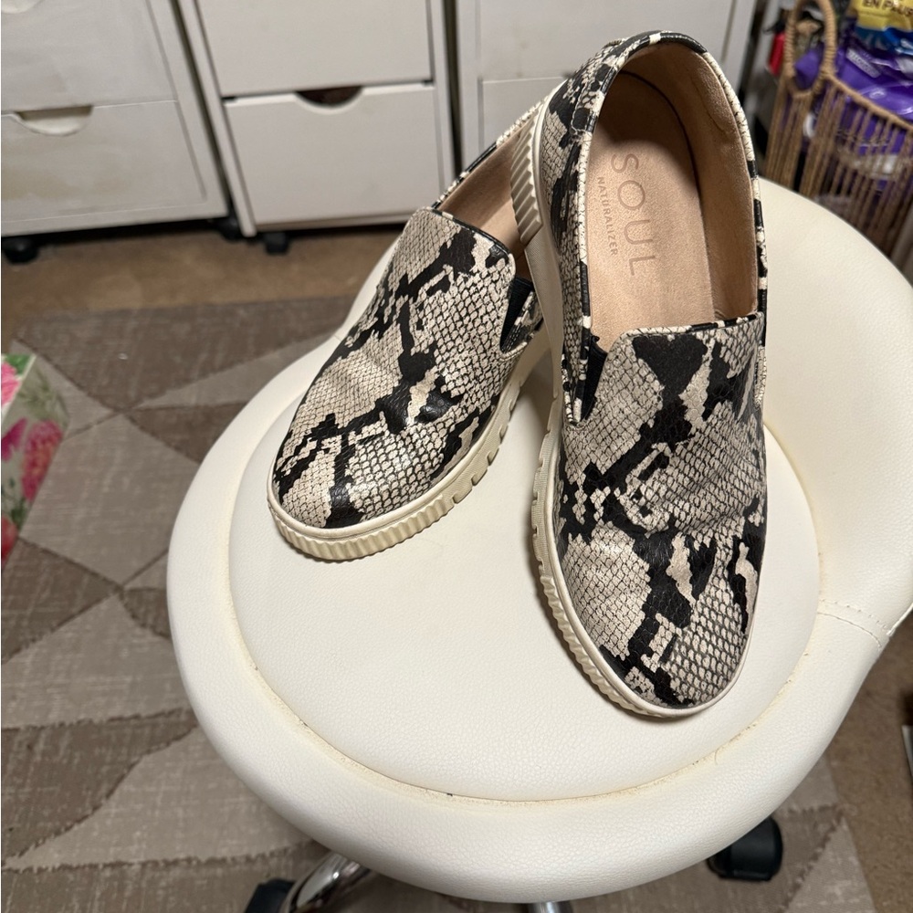 Soul naturalizer slip ons snake print.